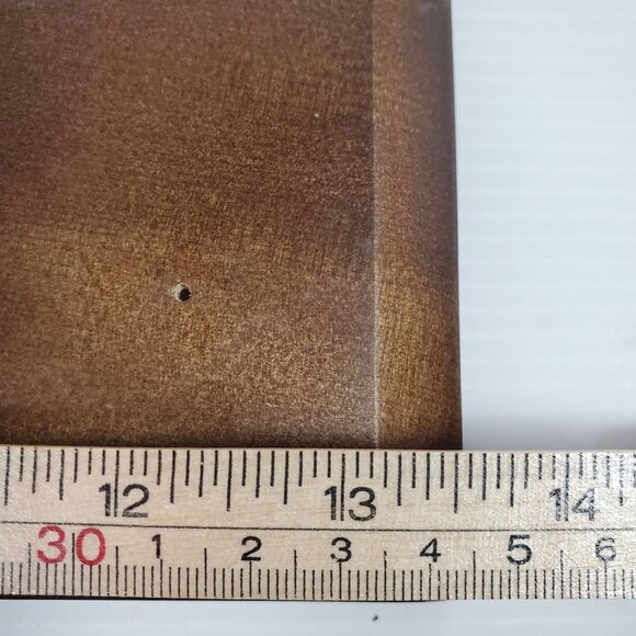 VTG Haddon Hall Elegance Blue Floral Tile Wall Plaque Wood Frame 13” Kitchen Dec - Picture 8 of 11